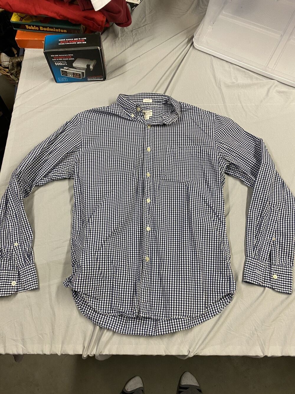 J Crew Classic Button Down Collar Tailored Shirt Size Mens Medium